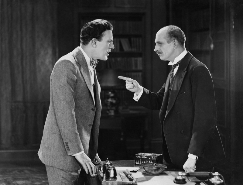 Two men arguing